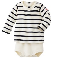 Боди с длинным рукавом Petit Bateau